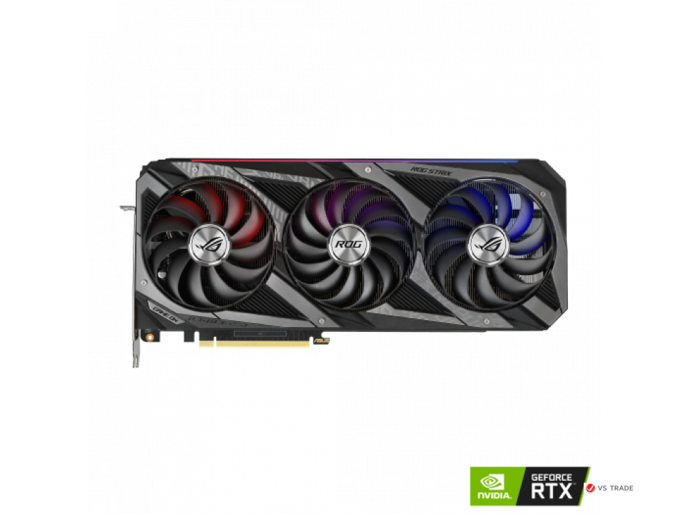 Видеокарта ROG-STRIX-RTX3080-O10G-V2-GAMING, Triple fan, 10Gb/320bit GDDR6X, 2xHDMI 2.1, 3xDP 1.4a, HDCP, BOX