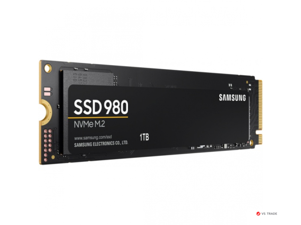 SSD Накопитель Samsung 980 NVMe, M.2, 1TB, MZ-V8V1T0BW