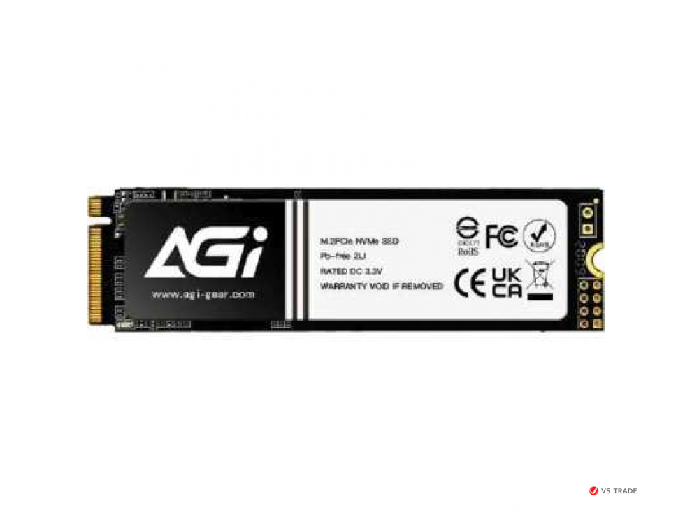 Твердотельный накопитель AGI AI198R, 256Gb M2 PCIe 3.0 x4, Read 1950 Write 1200, AGI256G80AI198R-CB