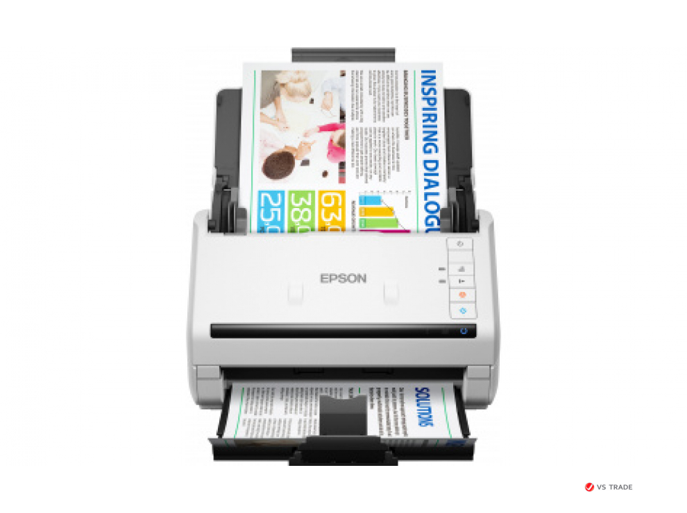 Сканер потоковый Epson  WorkForce DS-530II B11B261401, А4, 35 стр/мин, CIS, USB, Duplex