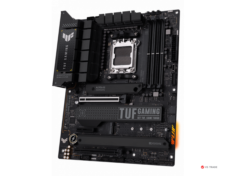 Сист. плата ASUS TUF GAMING X670E-PLUS WIFI, AM5, 4xDDR5, 2xPCI-E x16 , PCIe x1, 4xM.2, SATA, WIFI6E, BOX