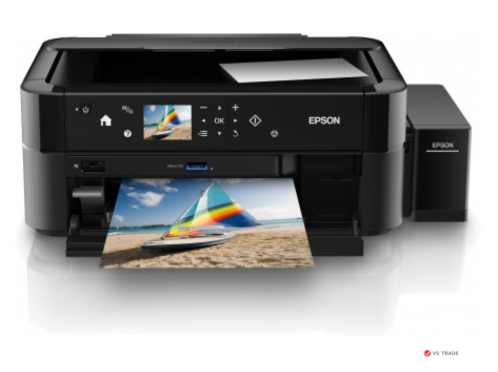 МФУ Epson L850, Принтер A4, 5760x1440dpi, Копир 1200x2400, Сканер A4, 1200x2400dpi, USB, C11CE31402