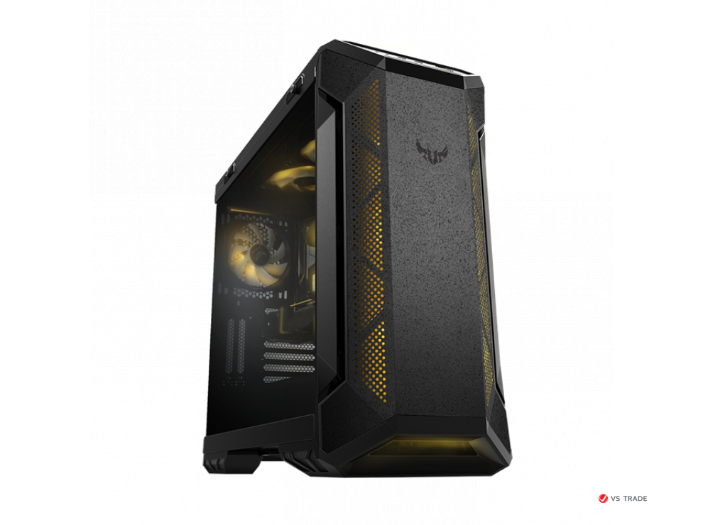 Корпус ASUS TUF Gaming GT501, ATX/micro ATX/Mini ITX/EATX, USB 3.1, 3x120mm AURA RGB, без БП, Белый