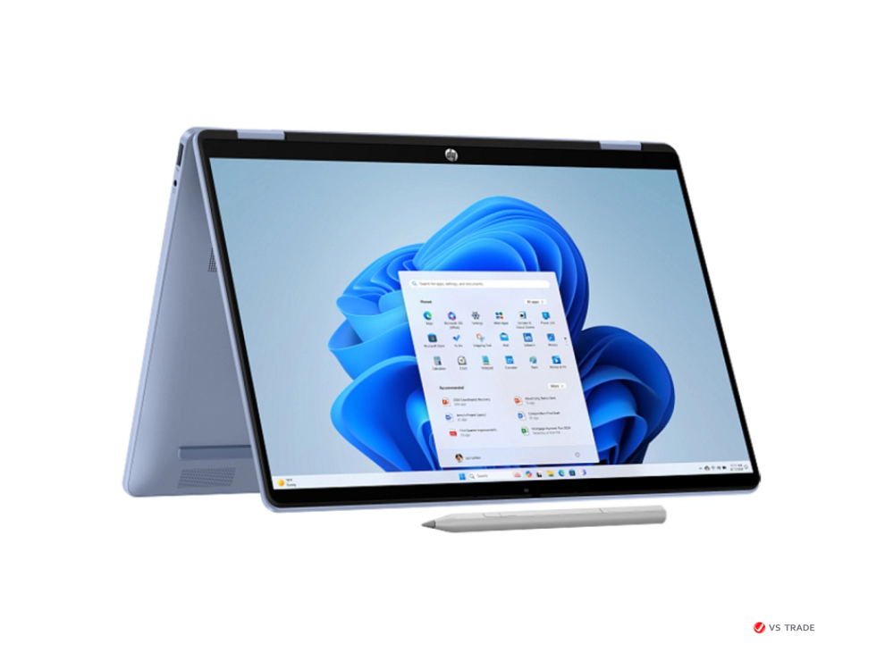 Ноутбук HP OmniBook 5 Flip x360 14-fp0047ci С3-100U,8G D5,512GB PCIe,TS/14 2K IPS 300nt,W11H,SkyBlue-1080p,1yw