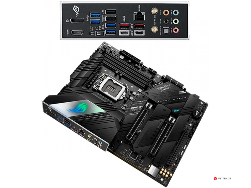 Сист. плата ASUS ROG STRIX Z590-F GAMING WIFI, Z590, 1200, 4xDIMM DDR4, 3xPCI-E x16, M.2, 6xSATA, HDMI, DP, WIFI6, BOX