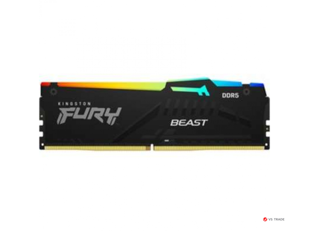 ОЗУ Kingston Fury Beast RGB 8Gb 5200MHz DDR5 DIMM, CL40, 1.1v, KF552C40BBA-8