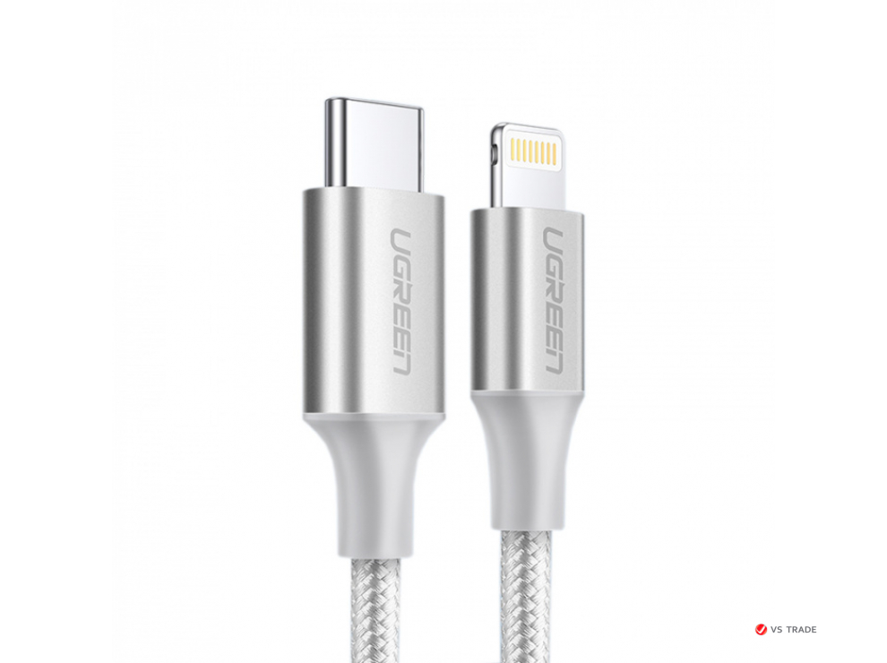 Кабель Ugreen US304 Lightning To Type-C 2.0 Male Cable 1M, 70523
