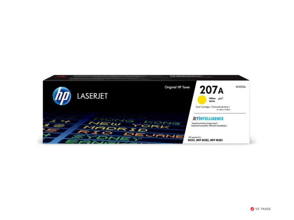 Оригинальный лазерный картридж HP 207A, желтый, W2212A