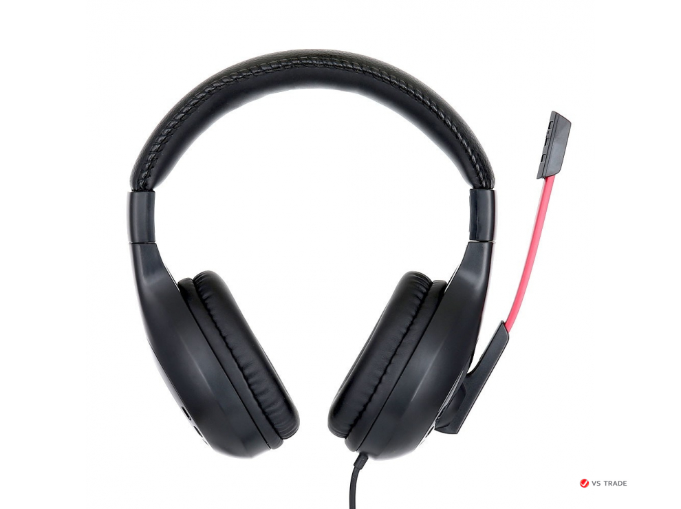 Гарнитура игровая Gembird MHS-G30, код "Survarium", черный/красный, регулировка громкости, отключение микрофона, 2,5м