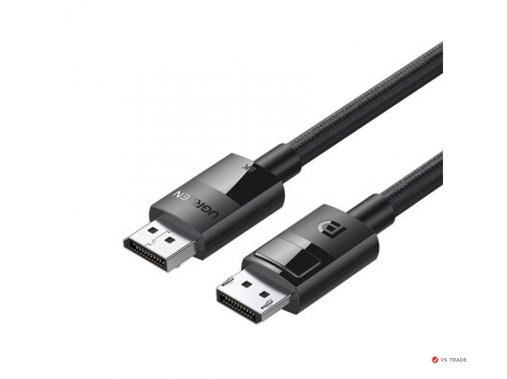 Кабель UGREEN DP114 DP 1.4 Male to Male Plastic Case Braided Cable 3m, 80393