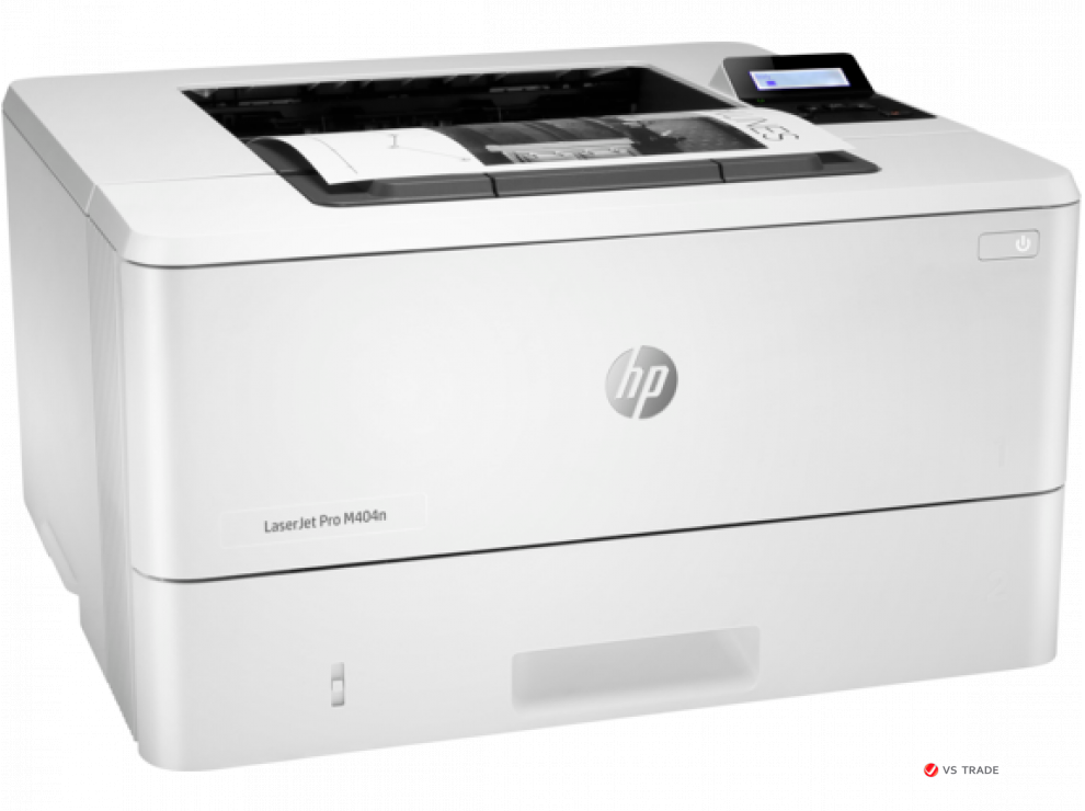 Принтер HP W1A52A LaserJet Pro M404n Printer, 1200 dpi, 38 ppm, 256 Mb, 1200 MHz, tray 100+250 pages, USB+Ethernet