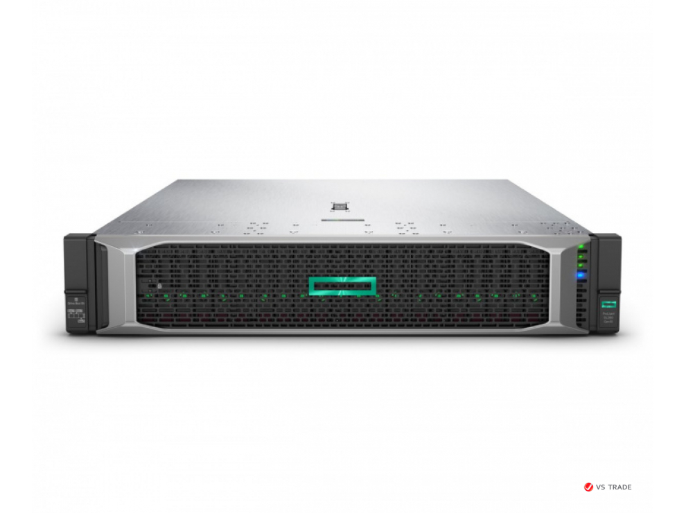 Сервер HPE DL380 Gen10 (1xXeon4214R(12C-2.4G)/ 2x32GB 2R/ 8 SFF SC/ P408i-a 2GB Batt/ 4x1GbE FL/ 2x800Wp/3yw)