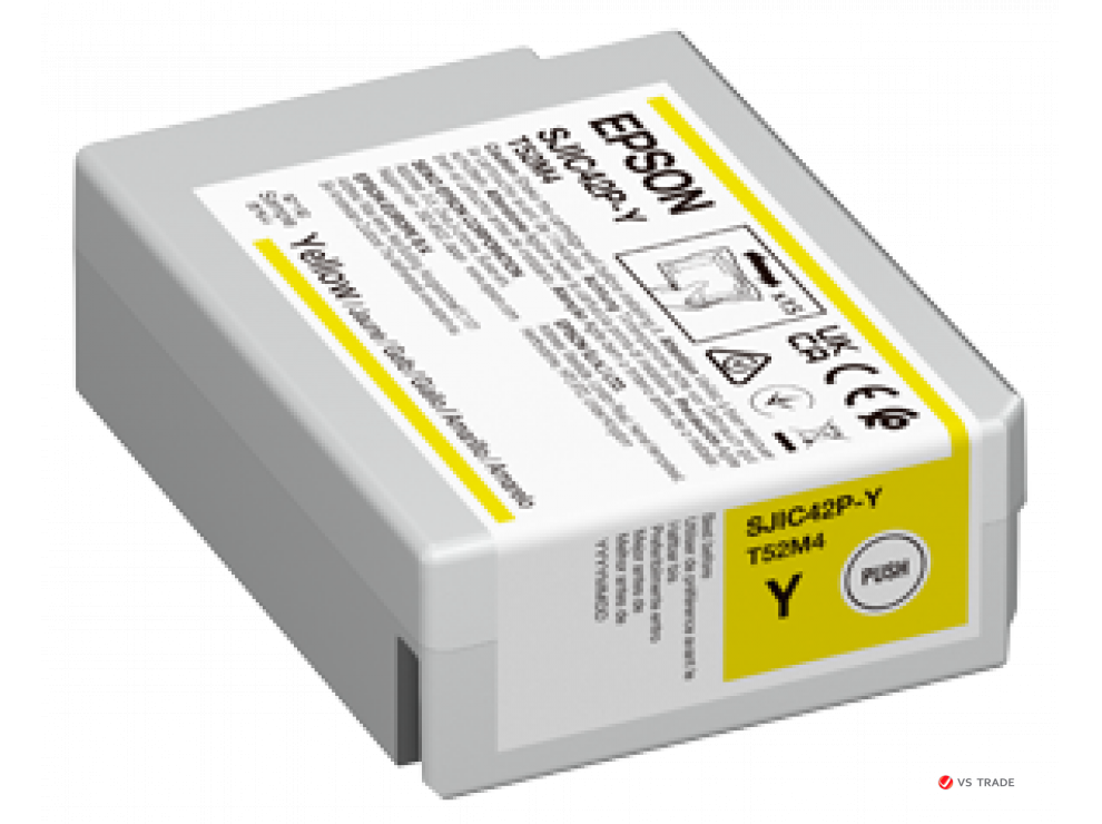 Картридж Epson C13T52M440 SJIC42P-Y Ink cartridge for ColorWorks C4000e ( Yellow)
