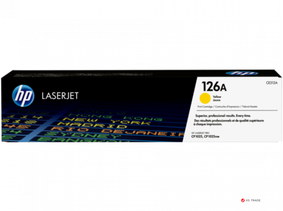 Картридж лазерный HP CE312A, Жёлтый, 1000 страниц для Color LaserJet CP1025