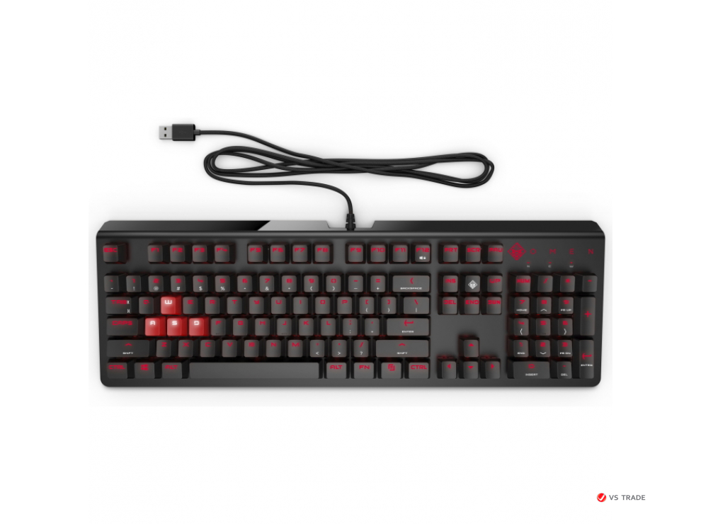 Клавиатура игровая HP OMEN Encoder 6YW75AA, USB, коричневая