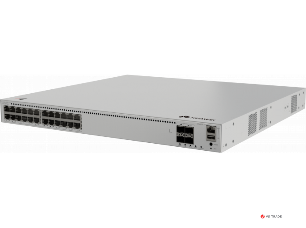 Коммутатор HUAWEI S310-24PN4X (L2+, 24*10/100/1000/2.5G BASE-T PoE+ ports 400W, 4*10GE SFP+ ports, AC power)