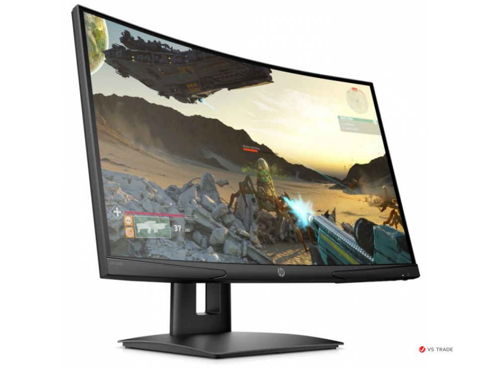 Монитор HP 9FM22AA X24c Gaming 23.6" VA,FHD 144Hz,300cd/m2,H178°/V178°,3000:1,4ms,HDMI,DP,Curv1500R,Black