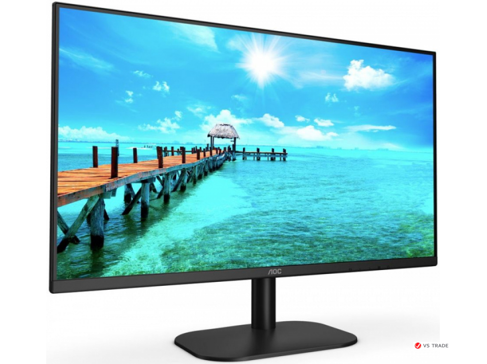 Монитор AOC 27B2H IPS,27",16:9 FHD (1920x1080 при 75 Hz),250cd/m2,1000:1,20M:1,178/178,4ms,VGA,HDMI,Black