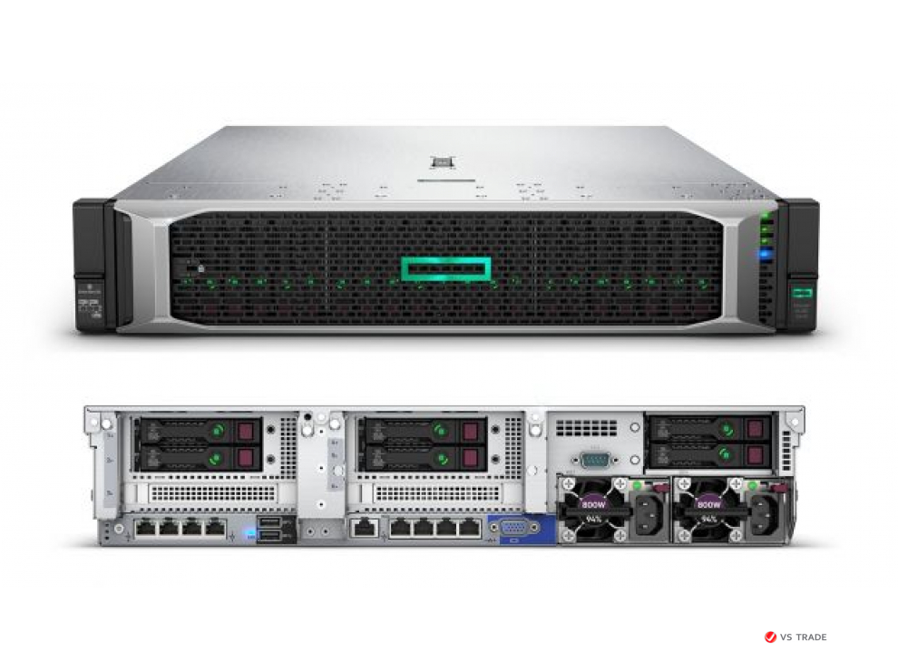 Сервер HPE DL380 Gen10 (2xXeon4208(8C-2.1G)/ 2x32GB 2R/ 8 SFF SC/ P408i-a 2GB Batt/ 4x1GbE FL/ 2x500Wp/3yw)