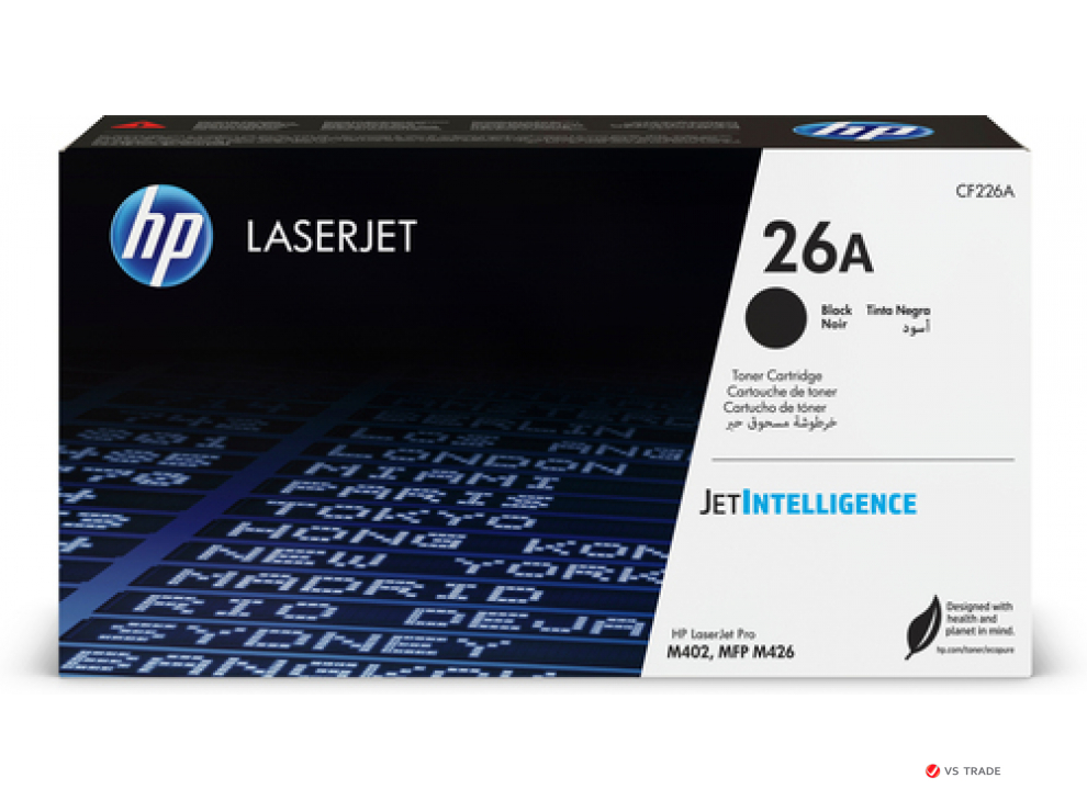 Картридж лазерный HP CF226A_S, 26A, Черный, количество страниц (ч/б) 3100 страниц, совместимость M402, M426