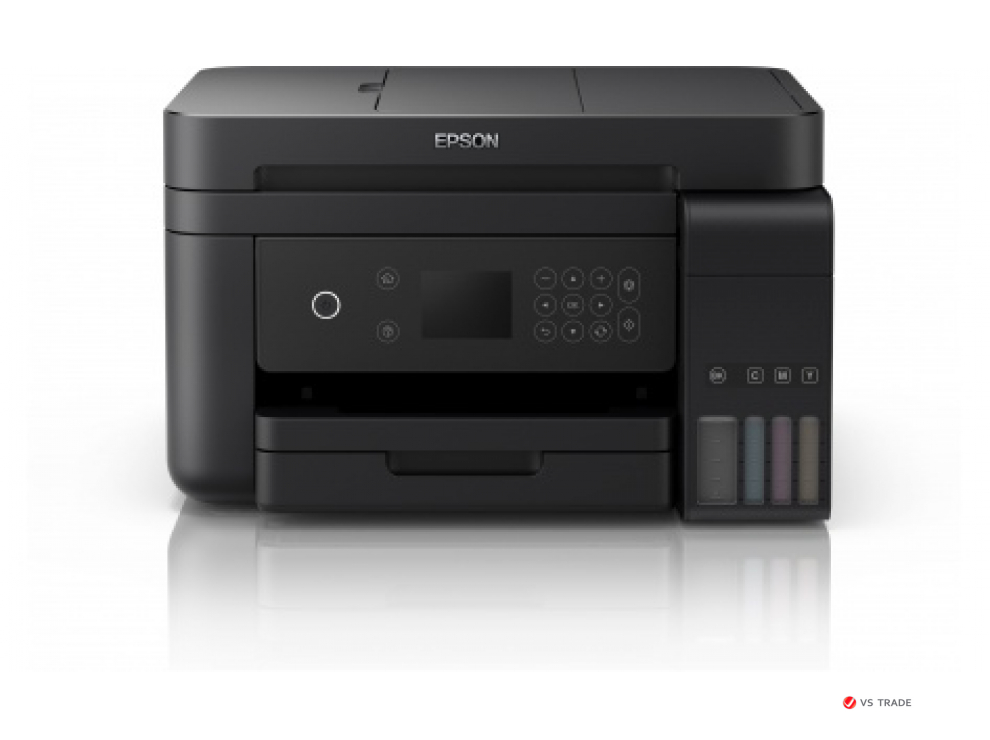 МФУ Epson L6170 C11CG20404 A4, Печать:4800x1200dpi, Сканер:1200x2400 dpi, Копир:1200x2400 dpi, USB