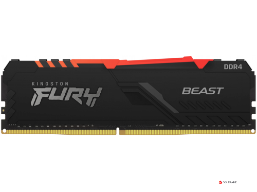 ОЗУ Kingston FURY Beast RGB 16Gb/3600 DDR4 DIMM, CL18, KF436C18BBA/16