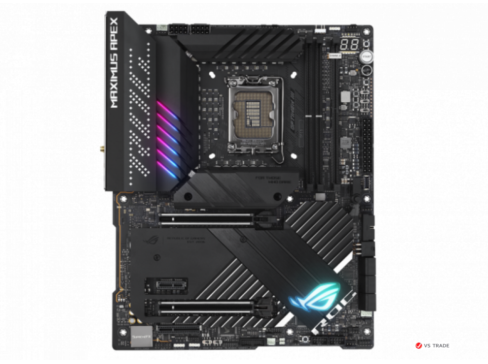 Сист. плата ASUS ROG MAXIMUS Z690 APEX, Z690, 1700, 2xDIMM DDR5, 2xPCI-E x16,PCI-E x1, 5xM.2, 6xSATA,HDMI,DP,WiFi 6E,BOX