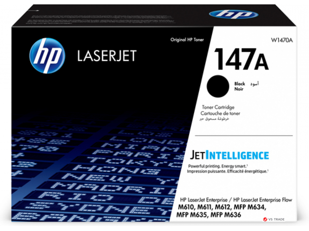 Картридж лазерный HP W1470A, 147A, черный