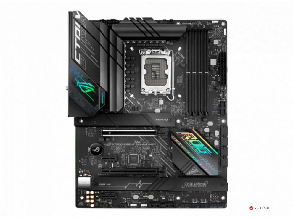 Сист. плата ASUS ROG STRIX B660-F GAMING WIFI,B660,1700,4xDIMM DDR5,2xPCI-Ex16,M.2,4xSATA,HDMI,DP,2,5Gb Ethernet,WIFI6