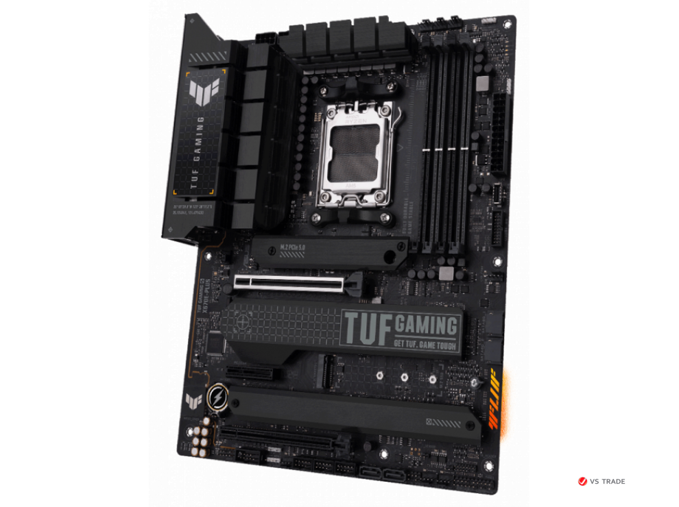 Сист. плата ASUS TUF GAMING X670E-PLUS, X670E, AM5, 4xDIMM DDR5, 2xPCI-E x16 ,PCIe x4, 4xM.2, 4xSATA, HDMI, DP, BOX