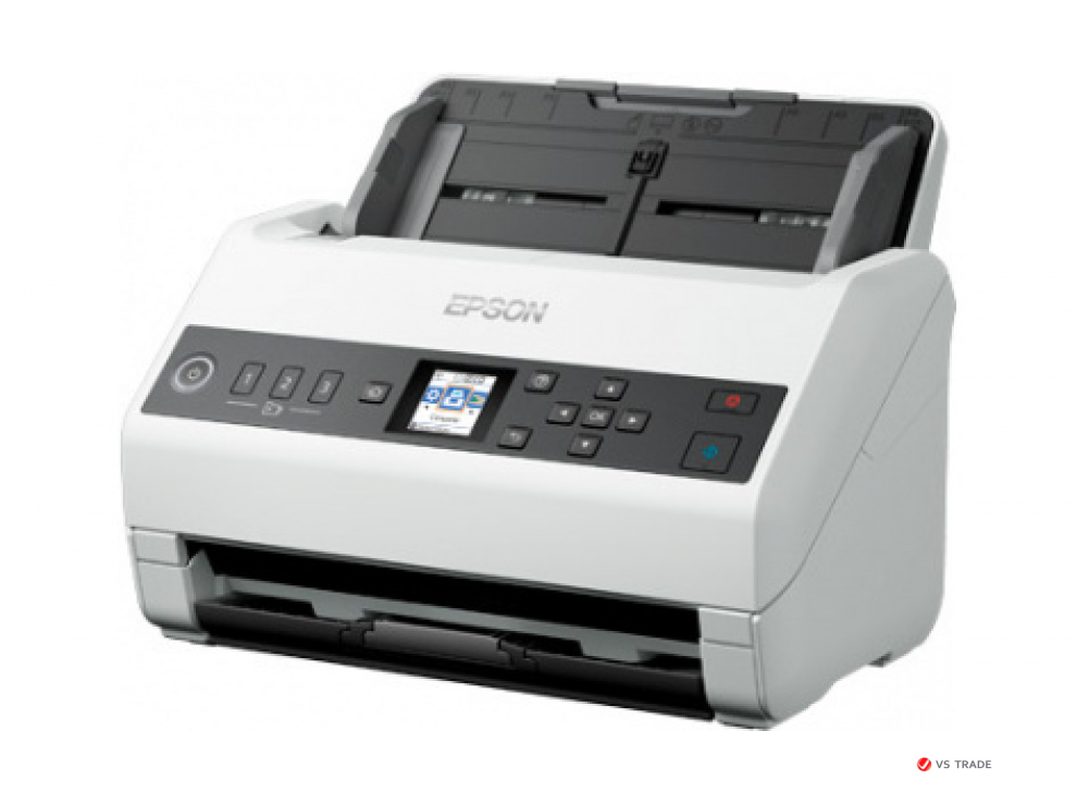 Сканер потоковый Epson WorkForce DS-730N, А4, 40 стр./мин / 80 изобр./мин,CIS, USB, Ethernet