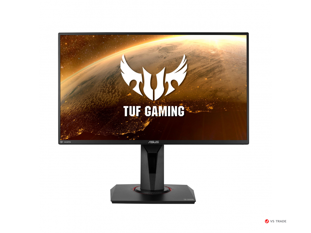 Монитор ASUS VG259QR 24.5" IPS, 16:9 FHD (1980x1080x165Hz),300cd/m2,1000:1,178/178,1ms,HDMI,DP,Sp 2W,Gaming,Black