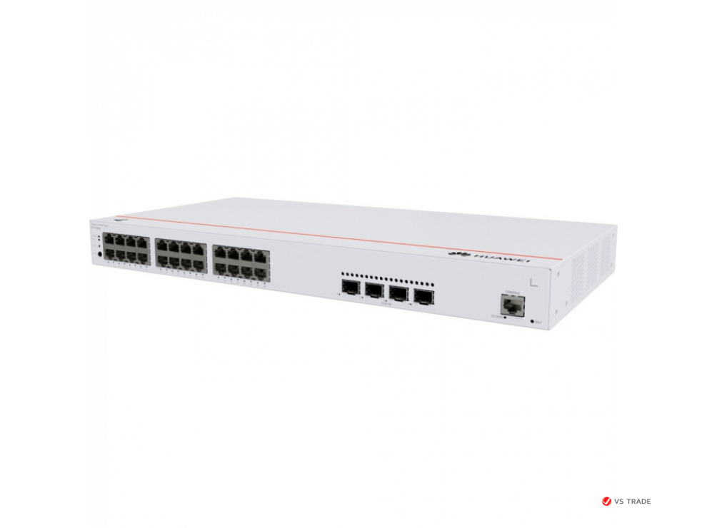 Коммутатор Huawei S220-24P4X (L2, 24*10/100/1000BASE-T ports 400W PoE+, 4*10GE SFP+ ports, AC power)