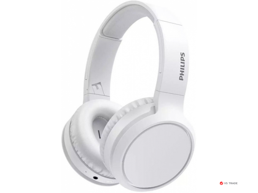 Наушники полноразмерные PHILIPS TAH5205WT/00 Bluetooth 5.0/Bass Boost/быстрая зарядка/29ч