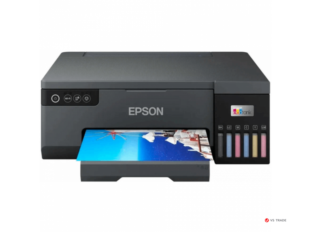 Принтер струйный цветной Epson L8050 C11CK37403, A4, до 22стр/мин, LAN, WIFI Direct, печать на CD/DVD, СНПЧ (6цвет)