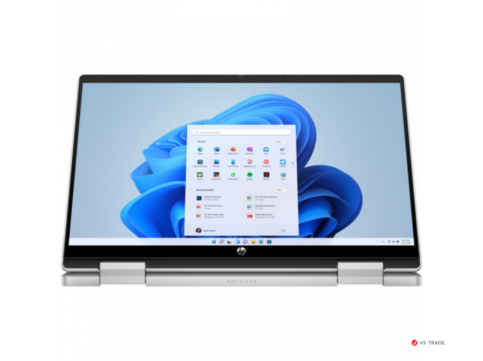 Ноутбук HP Pavilion x360 15-er1010ci,i5-1235U,16GB 3200,512GB PCIe,Iris Xe,TS/15.6 FHD IPS 250,W11H6,Nat Silver,720p,1yw