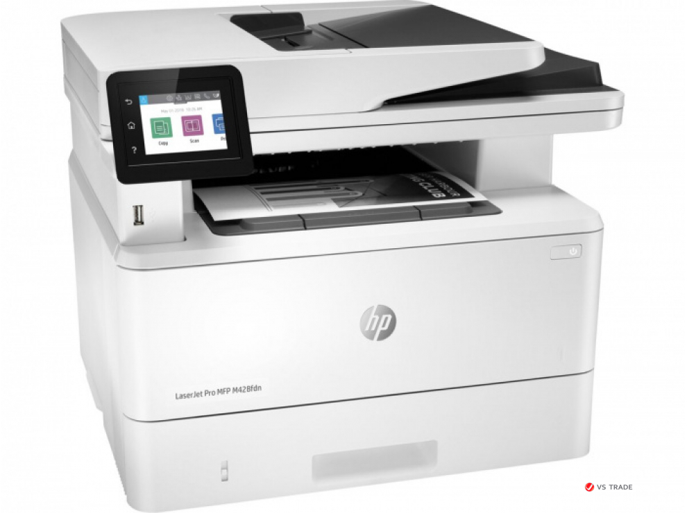 МФУ HP W1A32A LaserJet Pro MFP M428fdn, A4, Печать, копир, скан, факс, эл.почта, в комплекте картридж на 10 тыс страниц