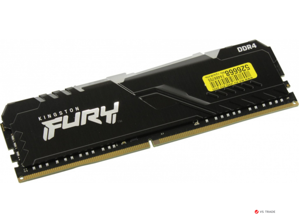 ОЗУ Kingston Fury Beast RGB 8Gb 3600MHz DDR4 DIMM, CL17, 1.35v, KF436C17BBA/8