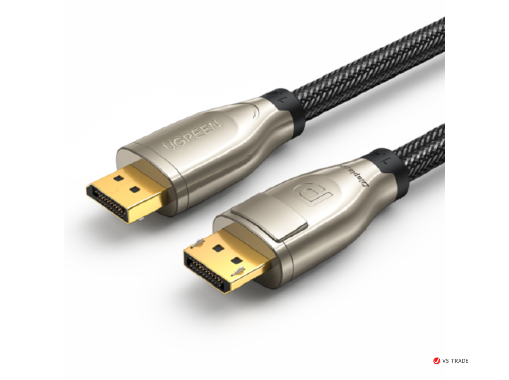 Кабель Ugreen DP112 DisplayPort 1.4, 8K, 2m (Black) 60843