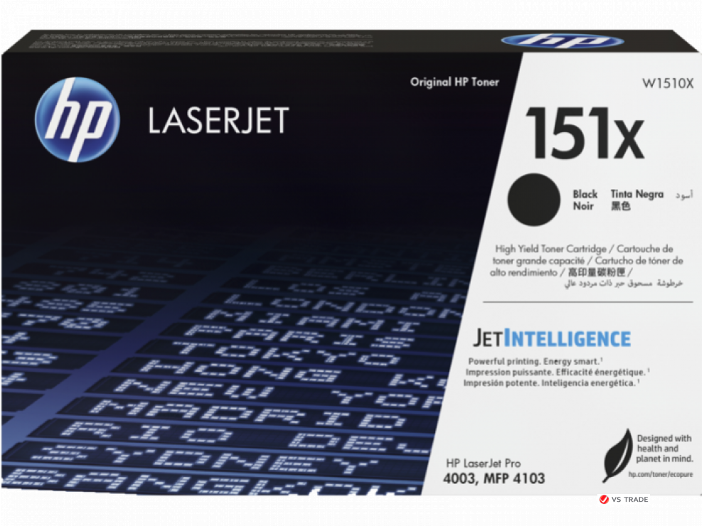 Картридж с тонером HP 151X LaserJet, черный (W1510X)