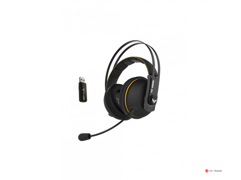 Беспроводная игровая гарнитура TUF Gaming H7 Wireless, Yellow, 90YH01NY-B3UA00