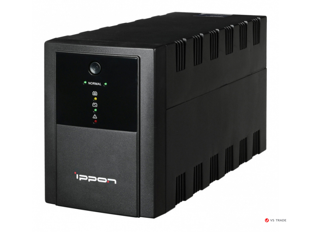 ИБП Ippon Back Basic 2200 Euro, 2200VA, 1320Вт, AVR 162-280В, 4хEURO, управление по USB, без комлекта кабелей
