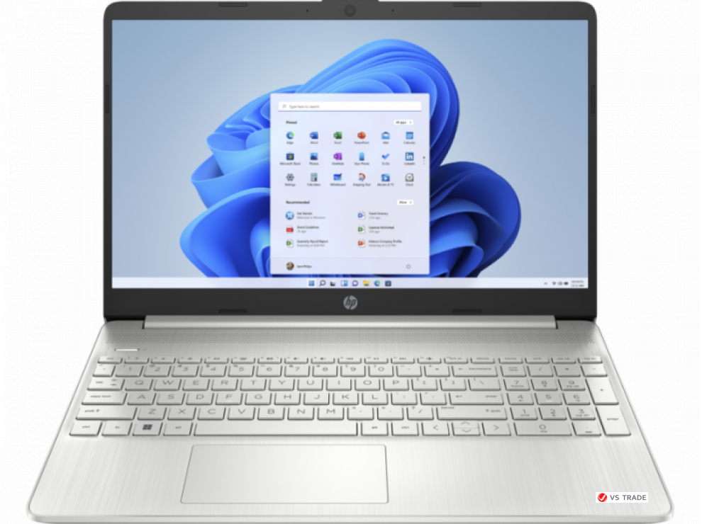 Ноутбук HP 15s-eq2027ci,R5-5500U,8G D4,512G PCIe,IntGfx,15.6 FHD IPS 250nt,W11H6,Natural Silver,720p,1yw