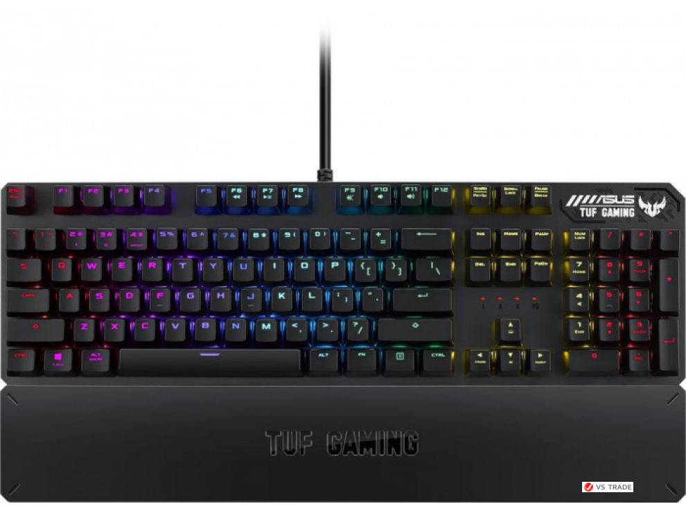 Игровая клавиатура ASUS RA05 TUF GAMING K3//RU/RGB/Aura Sync/переключатели трех типов: Blue, Brown и Red,90MP01Q1-BKRA00