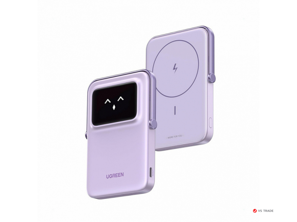 Пауэрбанк UGREEN PB571 35606 5000mAh mini Magnetic Robot Wireless 20W USB-C