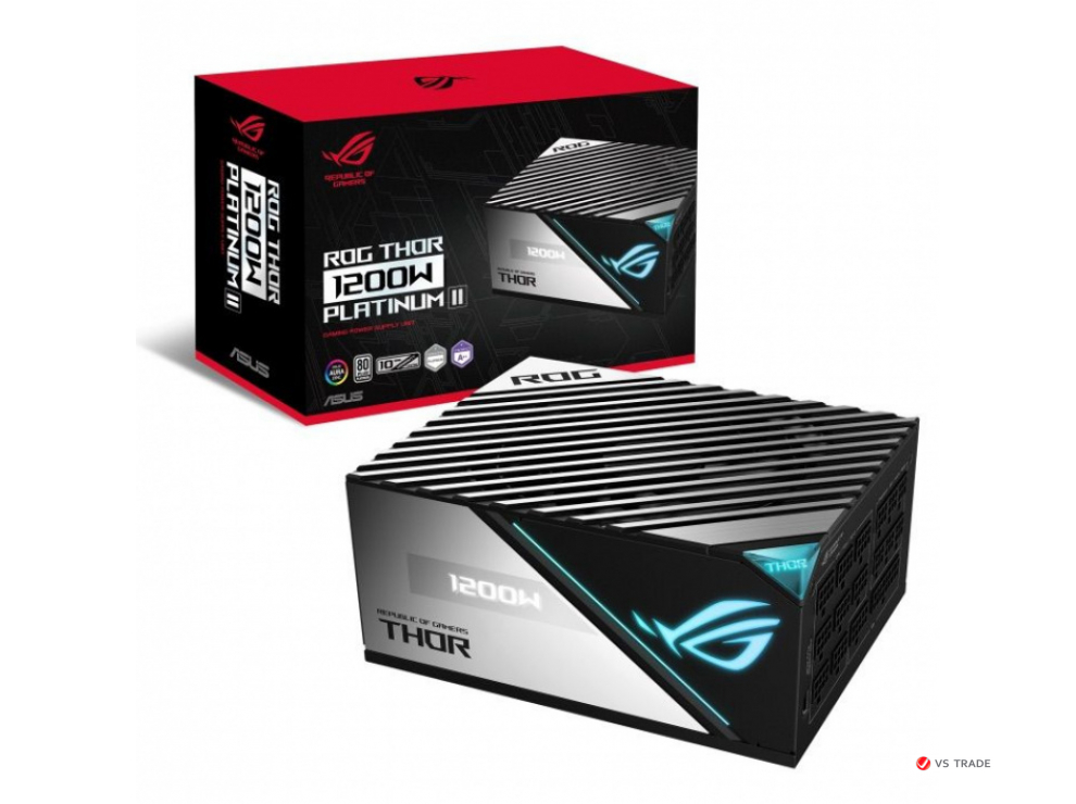 Блок питания ROG-THOR-1200P2, 1200W/ATX12V/13.5cm/EU/80+Platinum, Full modular