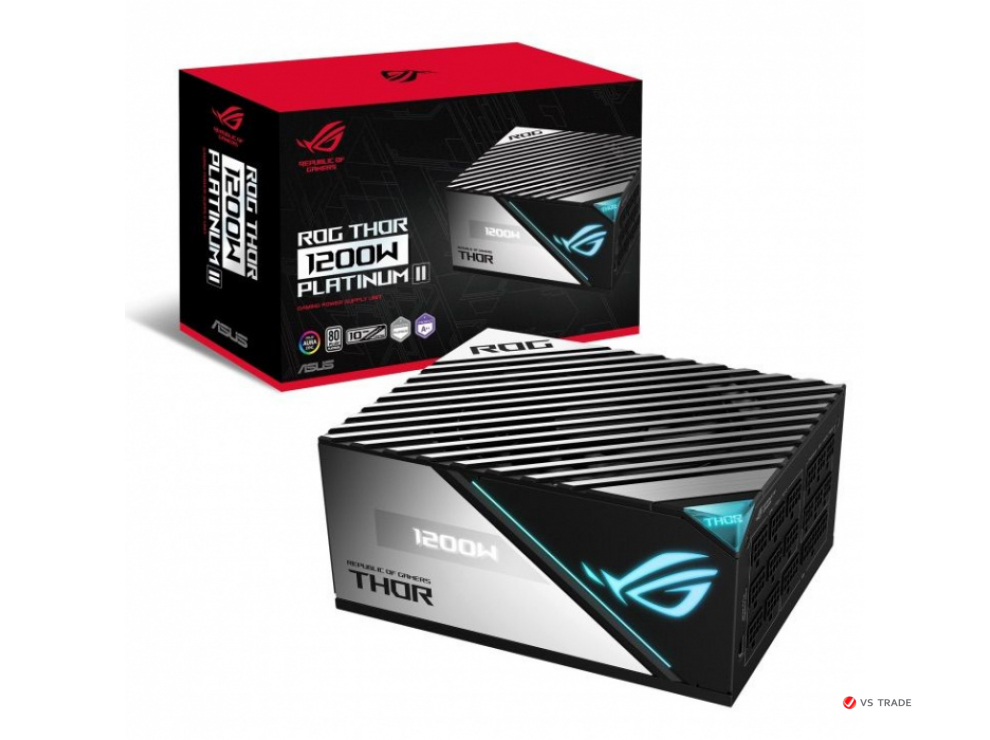 Блок питания ROG-THOR-1200P2, 1200W/ATX12V/13.5cm/EU/80+Platinum, Full modular