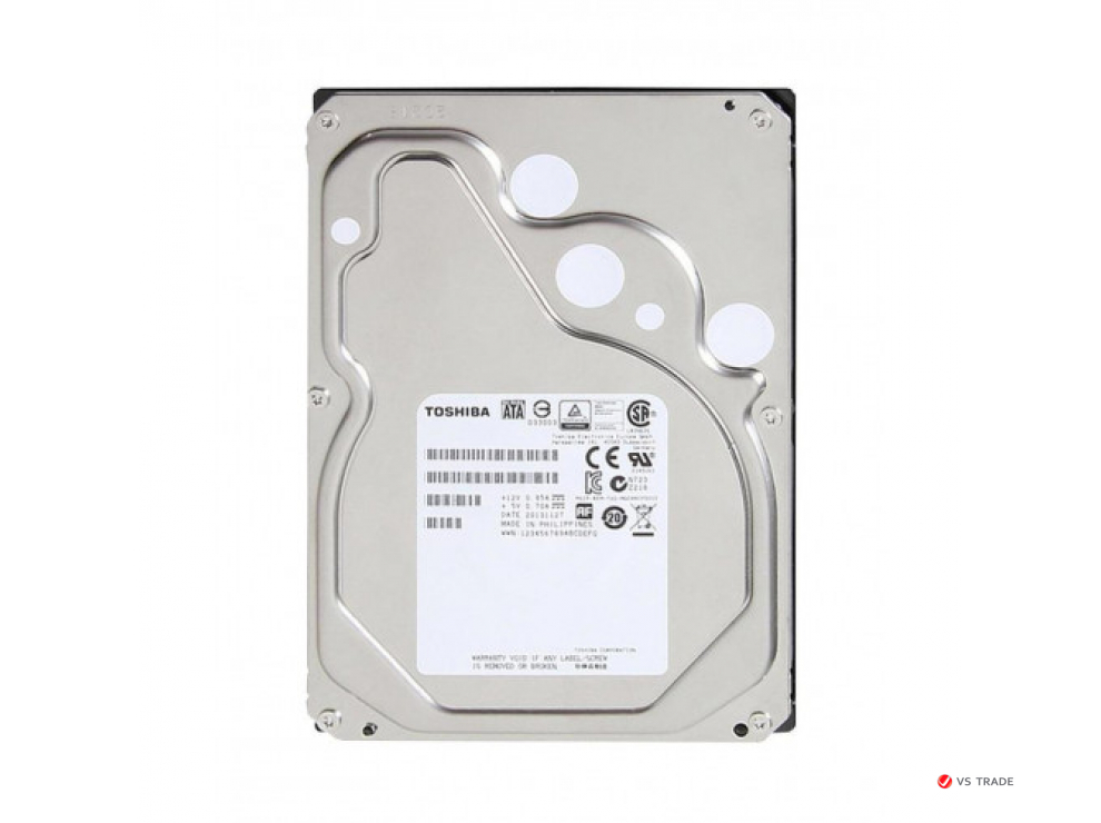 Жесткий диск Toshiba 6Tb, HDD, 3.5", 7200rpm, 128MB, SATA III 6Gb/s, MG04ACA600A