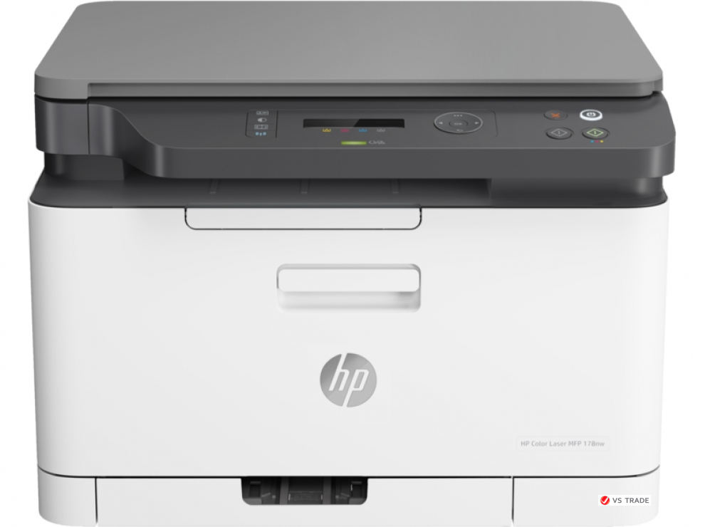 МФУ лазерное цветное HP Color Laser MFP 178nw 4ZB96A, ЧБ 18 стр/мин, цвет 4 стр/мин, 64 MB, USB 2.0,  Ethernet, WIFI