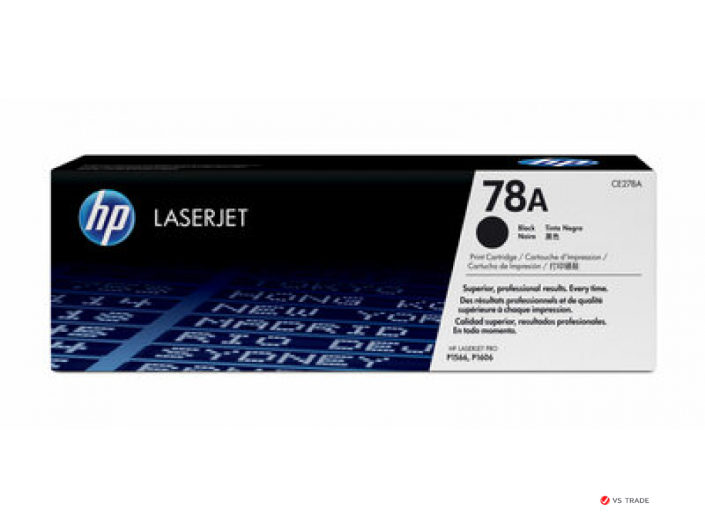 Картридж лазерный HP CE278A_Z, Black for HP LaserJet Pro P1560, M1536dnf MFP and P1600 Printer series up to 2100 pages